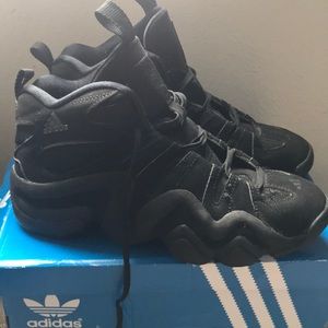 9.5 Adidas Crazy 8 - all black suede